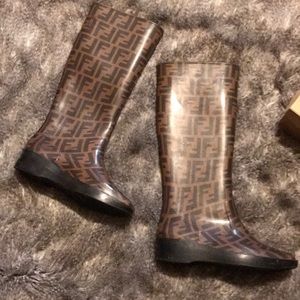 Fendi rain boots